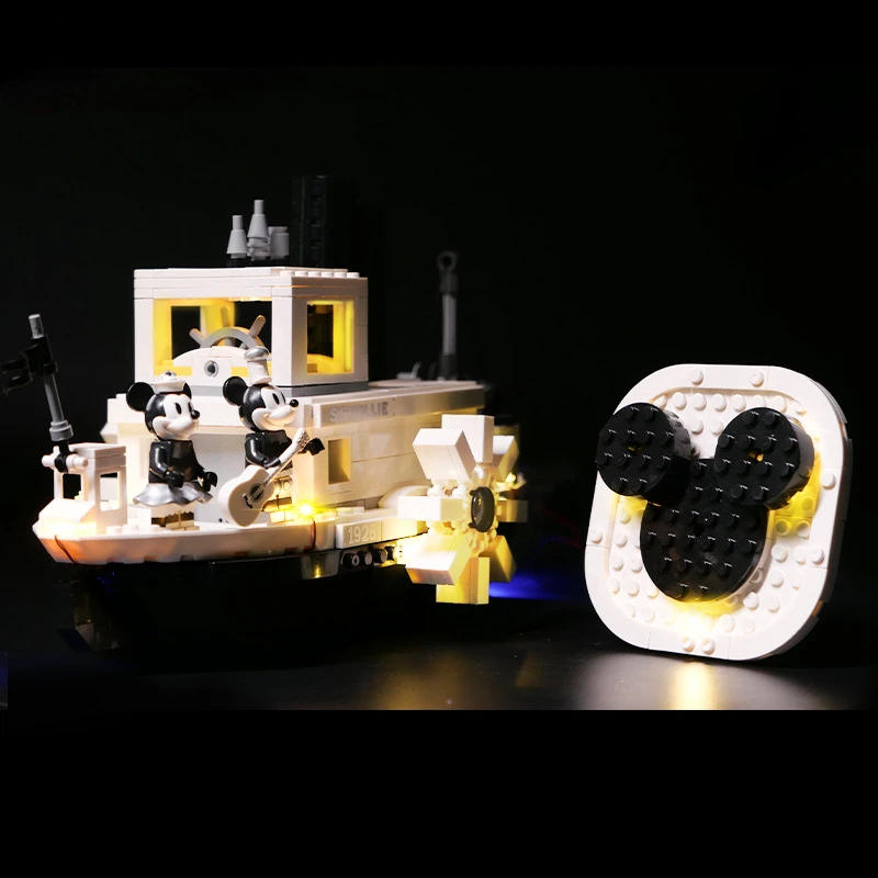 

Не входит в комплект строительных блоков Φ Kit для Steamboat Willie 21317, игрушки «сделай сам», подарок, только набор осветительных приборов
