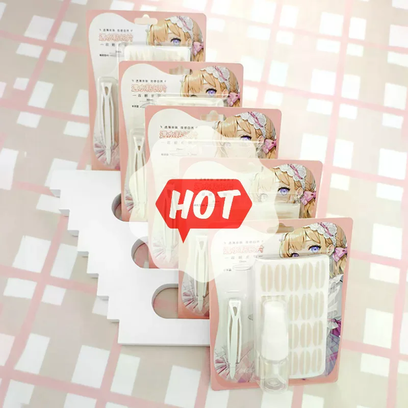 สติกเกอร์ติดตาสองชั้นแบบล่องหน แถบยกเปลือกตา แถบติดตาสองชั้น เทปกาวติดตา อุปกรณ์ติดตา