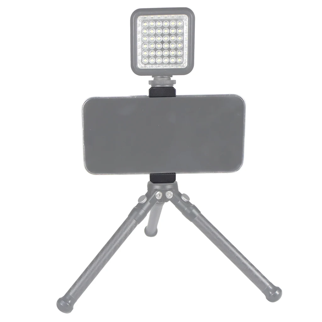 BGNing Aluminium Handy Stativ Halterung Klemmhalter Clip mit 1/4" Blitzschuh Halterung für Smartphone Vlog Licht Video Zubehör – Detail 16