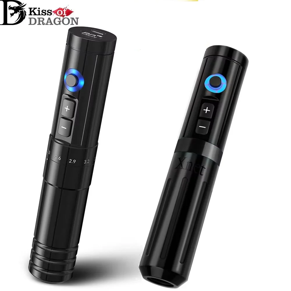 

Kiss of Dragon Professional Wireless Tattoo Machine Pen Adjustable Stroke 2.0-3.5mm 1800mAh Battery Buy 1 Get 1 FREE!