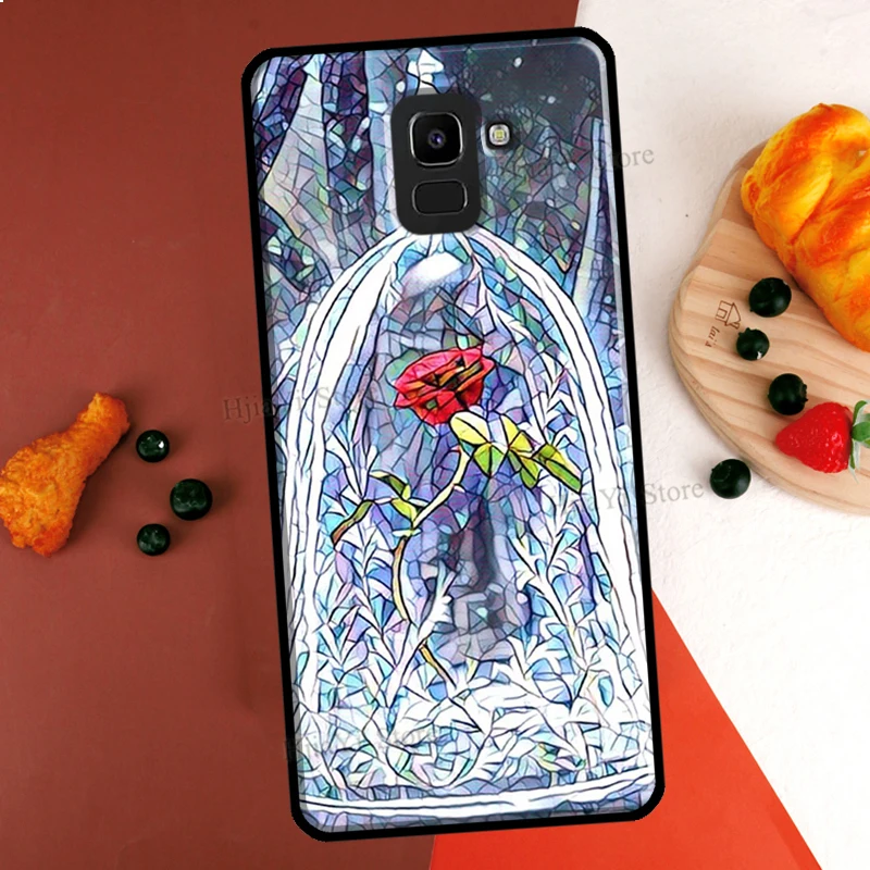 Stained Glass Rose Galaxys Cover For Samsung J1 A3 A5 2016 J3 J7 J5 2017 J4 J6 Plus A6 A8 J8 A7 A9 2018 Case Bumper