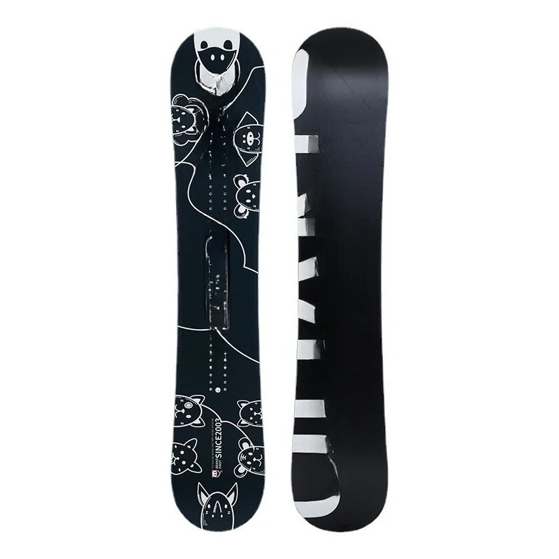 Professional grade snowboard flat cut figure eight