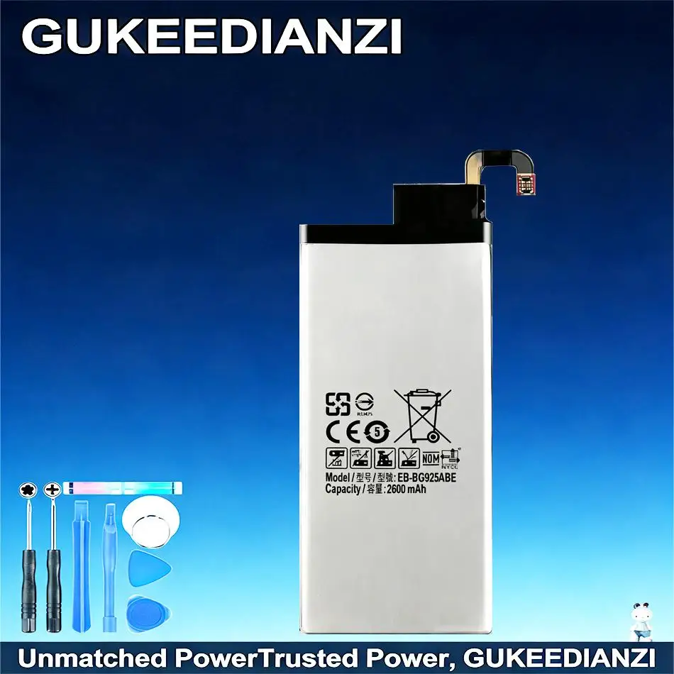 

Премиум-аккумулятор 2600 мАч EB-BG925ABE EB-BG925ABA для мобильных телефонов Samsung Galaxy S6 Edge G925 G925S G925K G9200