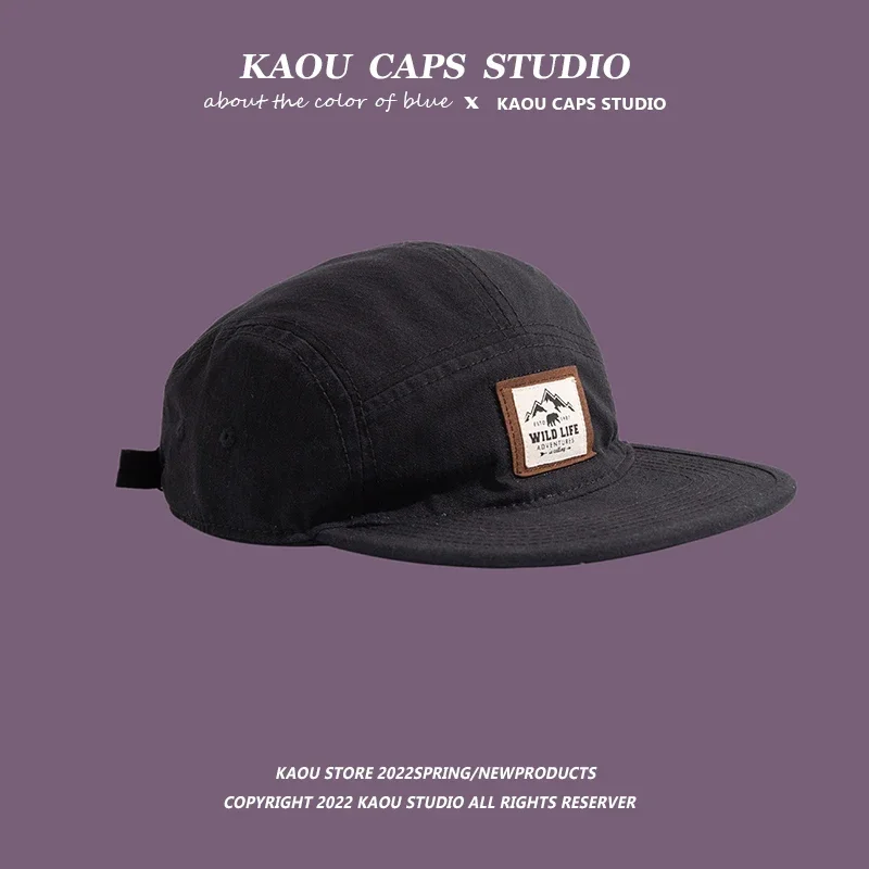 뜨거운 판매 레트로 플랫 브림 힙합 모자 여성 한국 스타일 패션 거리 모든 경기 커플 트렌드 야구 모자 남자