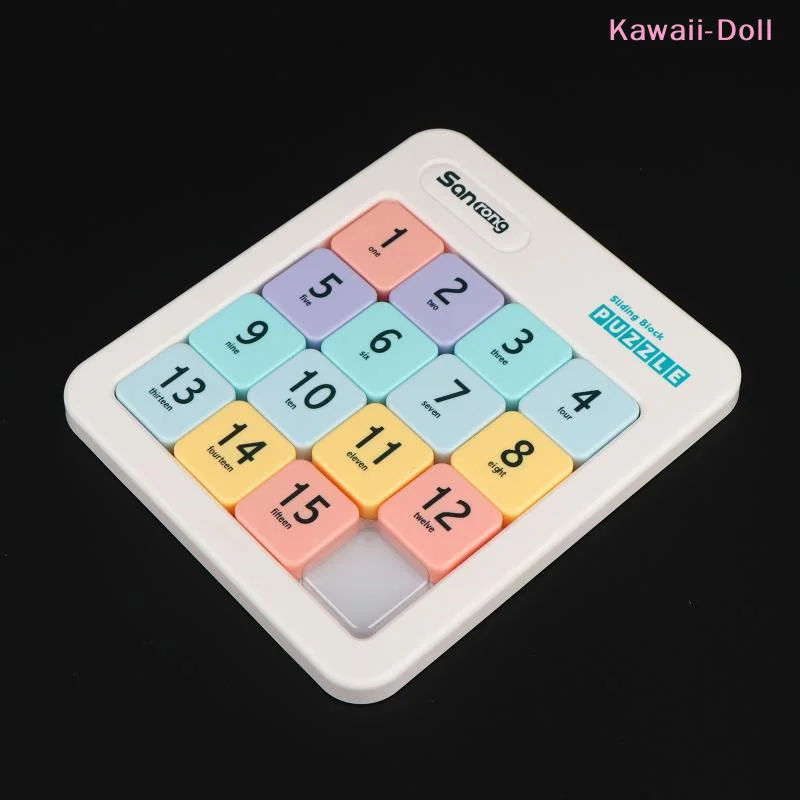 [DO]Magnetic Number Slide Puzzle 15 Cells Huarong Road Toy Smooth Movable Blocks For Training Educational Game[DO]