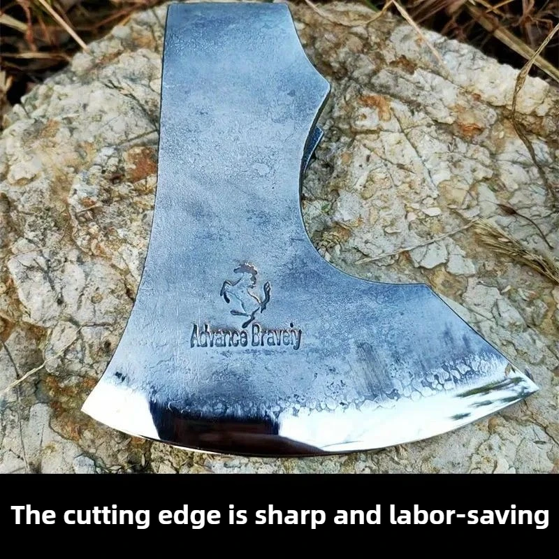 

Viking Axe Head Only Forging Outdoor Survival Axe Head Steel Cut Wood Household Ax Heads Camping Cutting Firewood Hand Tools