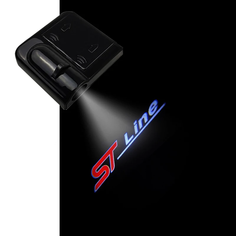 1PCS For Ford ST LINE Fiesta EcoSport Escort mk3 mk4 mk5 mk7 focus Logo Led Car Door Welcome Lights Laser Projector Decor Lamp