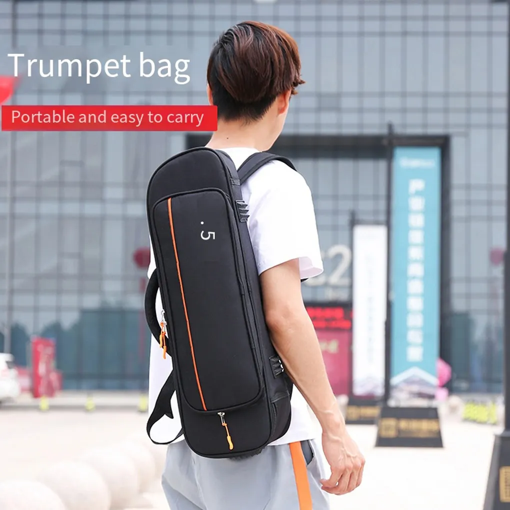 Trumpet Bag Case Solid Color Carry Holder Accessory Outdoor Using Zipper Flute Musical Instrument Bags Accessories