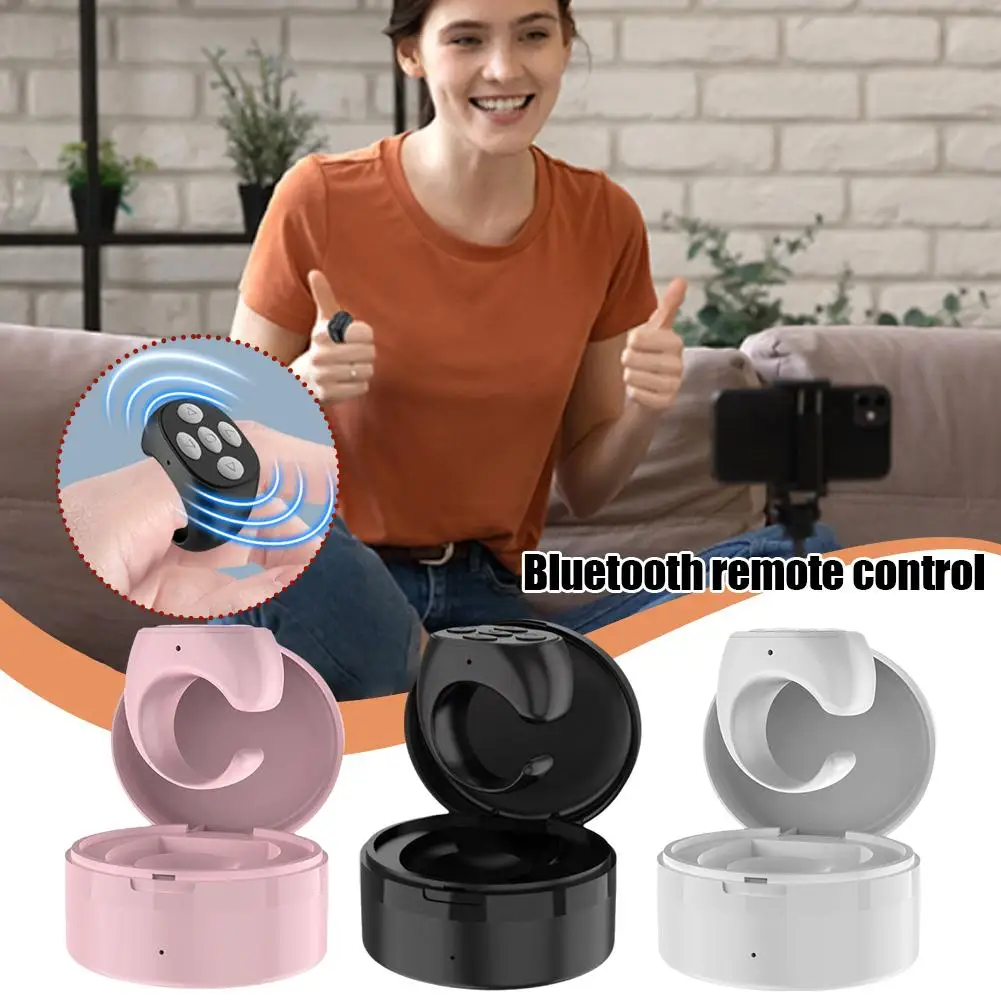 2024 Bluetooth Compatible Remote Control Gadget Flipping Selfie Fingertip Controller Give Likes 10m For N9s8