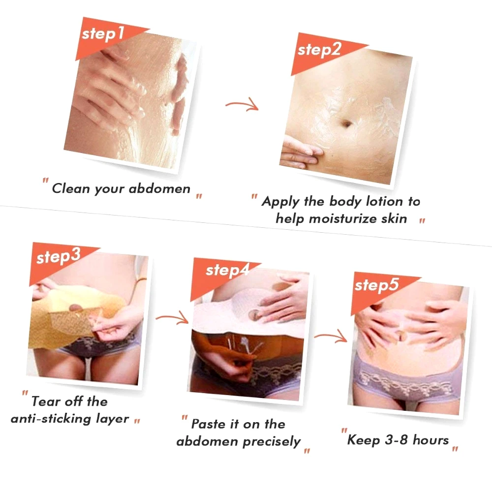 Tcare 5/10 قطعة البطن أكياس للتخسيس البطن التخسيس حرق الدهون السرة عصا فقدان الوزن أنحل أداة عجب الساخن سريعة التخسيس التصحيح