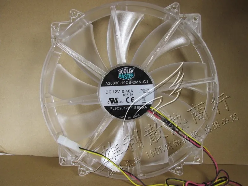 Free shipping A20030-10CB-2MN-C1 12V 0.40A 20CM 20030 2-wire cooling fan