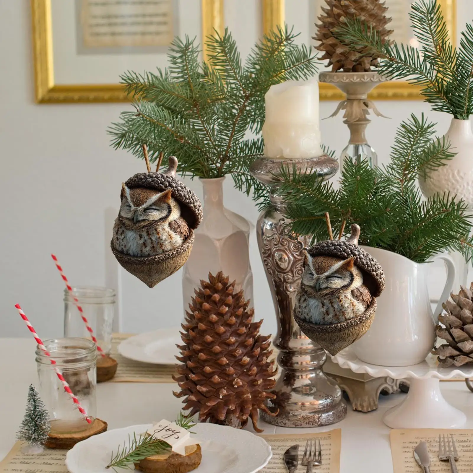 الحلي عيد الميلاد الحيوانية 2D الاكريليك الديكور الموسمي شنقا عطلة زينة للمنزل مكتب غرفة المعيشة حديقة الدراسة #2