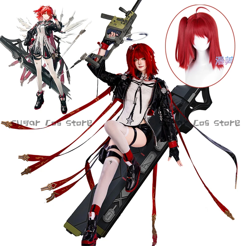 

Arknights SP Exusiai Game Cosplay Costume Wig Exusiai the New Covenant Full Set For Women Men Halloween Role Play Party Props