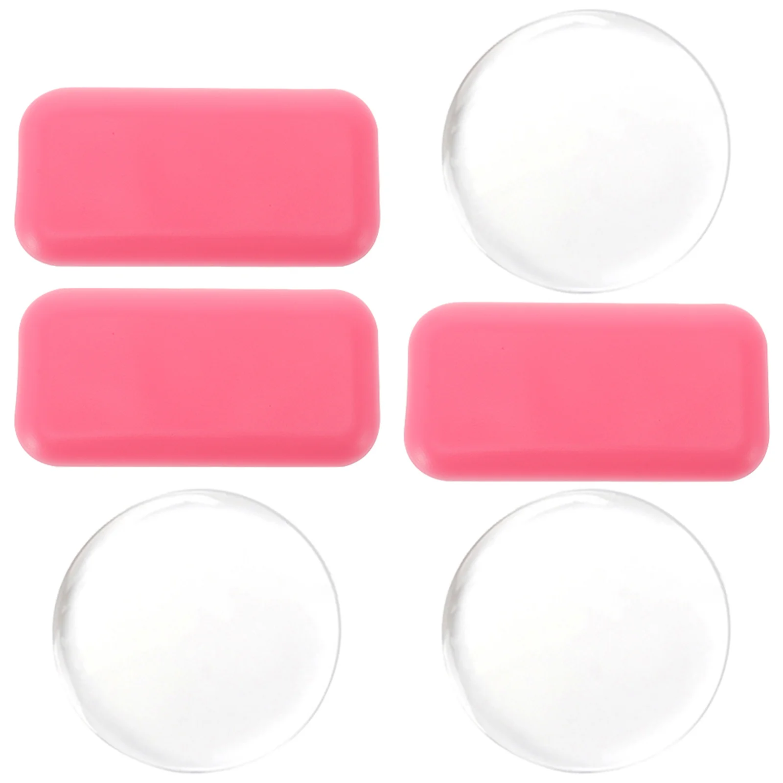 

6Pcs Silicone Eyelash Holder Pads Multi Shape Lash Extension Tools Reusable False Lash Trays for Smooth Grafting Salon Or