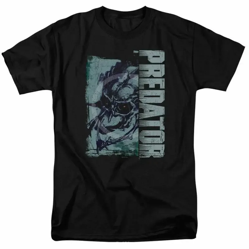 Predator Yautja Skull T Shirt Licensed Sci Fi Alien Movie Retro Classic Black