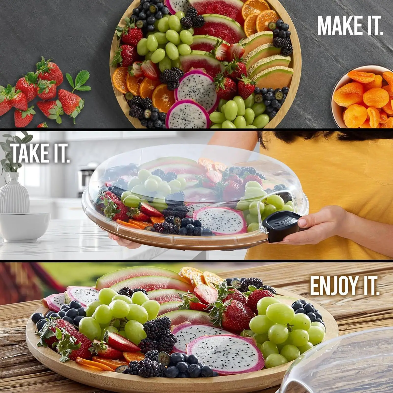 Round Wooden Charcuterie Board 3