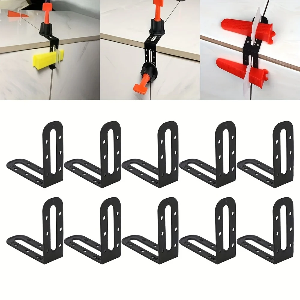 50 قطعة نظام تسوية البلاط مقاطع ركن الضابط زاوية الذكور ل بلاط الحائط مستوي الفواصل محدد الضابط أدوات التسوية