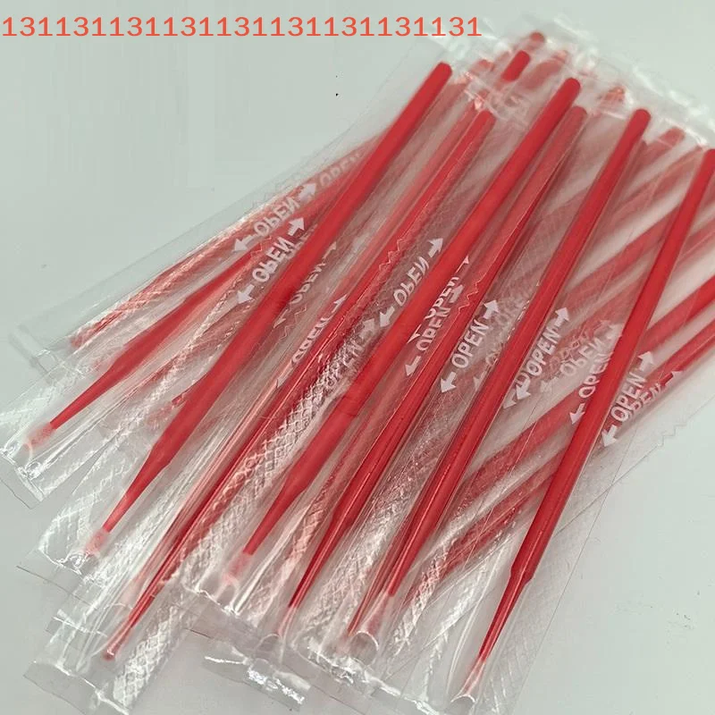 50/100 個まつげ除去綿棒マスカラワンドアプリケーターまつげエクステンション用メイクアップツール使い捨てマイクロブラシ