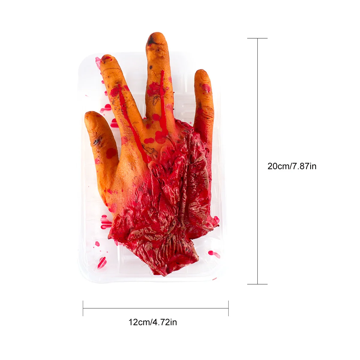 1Pcs Simulation Human Organs Severed Finger Halloween Decoration Props Creepy Adornment Reusable Durable Haunted House Party