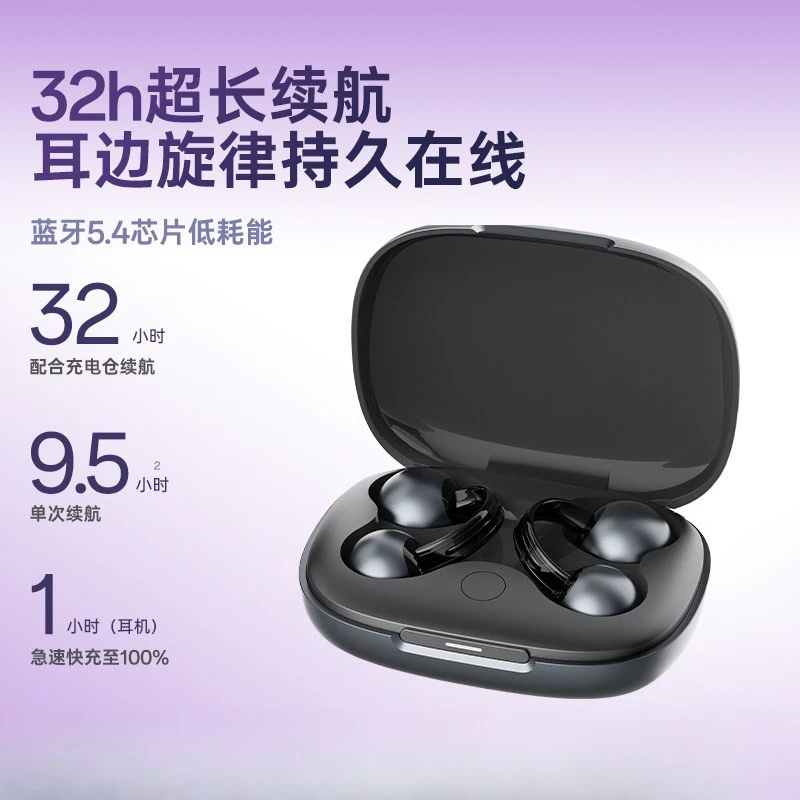 Pearl Ear Clip, Fashionable Bluetooth Earphones, Comfortable To Wear, Long Battery Life, Open Bone Conduction