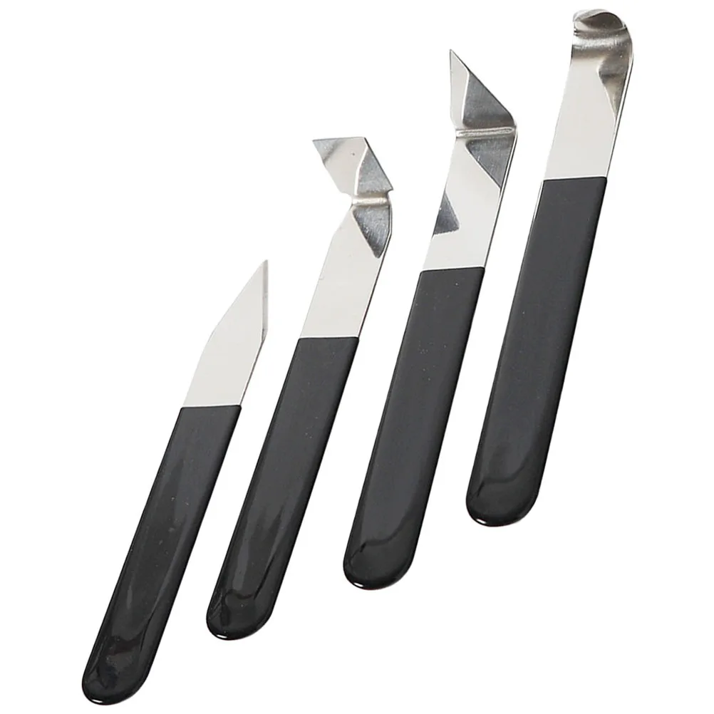 4 stuks Klei Beeldhouwen Carve Cutter met Ergonomisch Handvat voor DIY Aardewerk Handvat Maken Carving Gereedschap Handwerk Klei Gereedschap