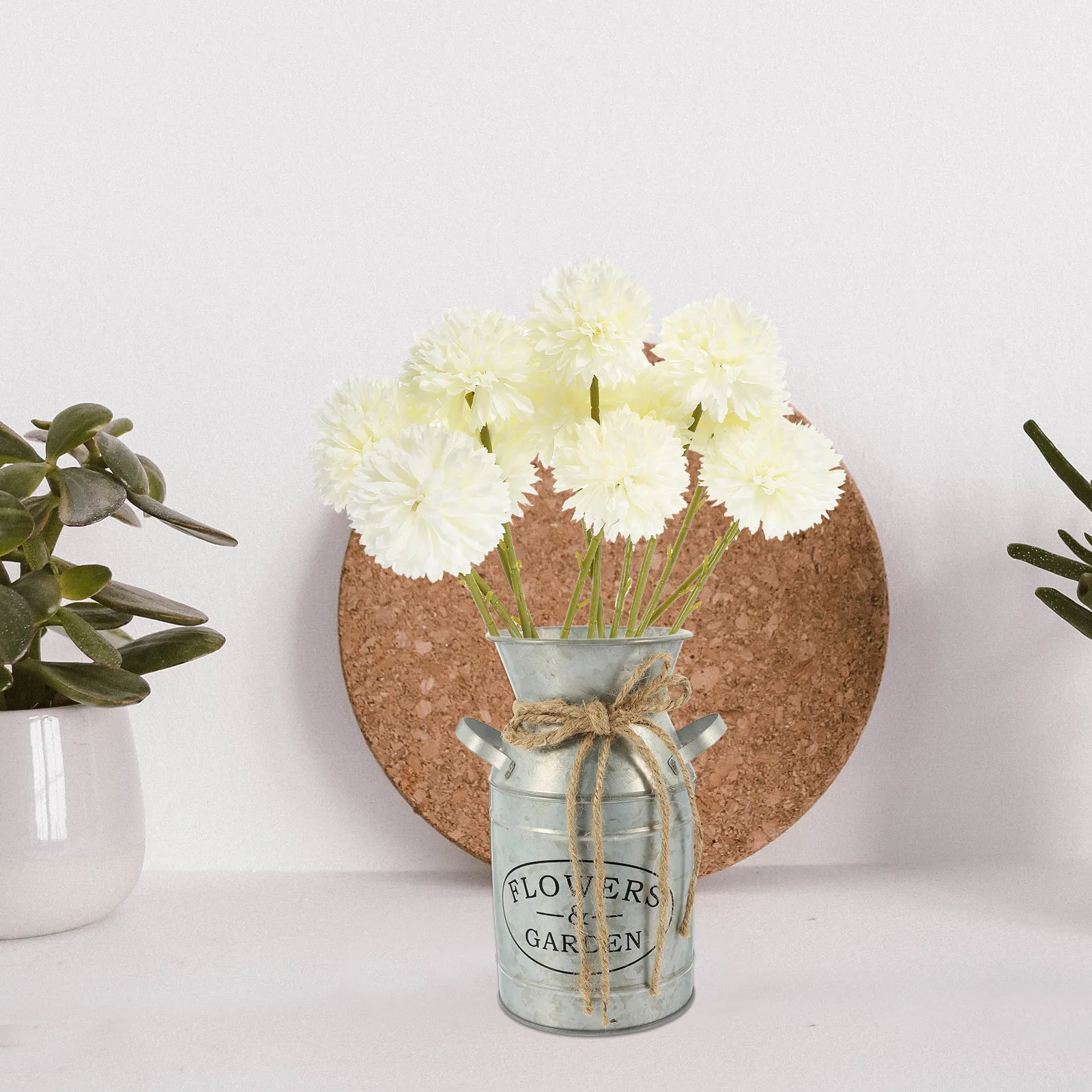 

12Pcs Realistic Artificial Dandelion Flowers Plastic Faux Dandelion Stems for Home Wedding Party DIY Flower Arrangement