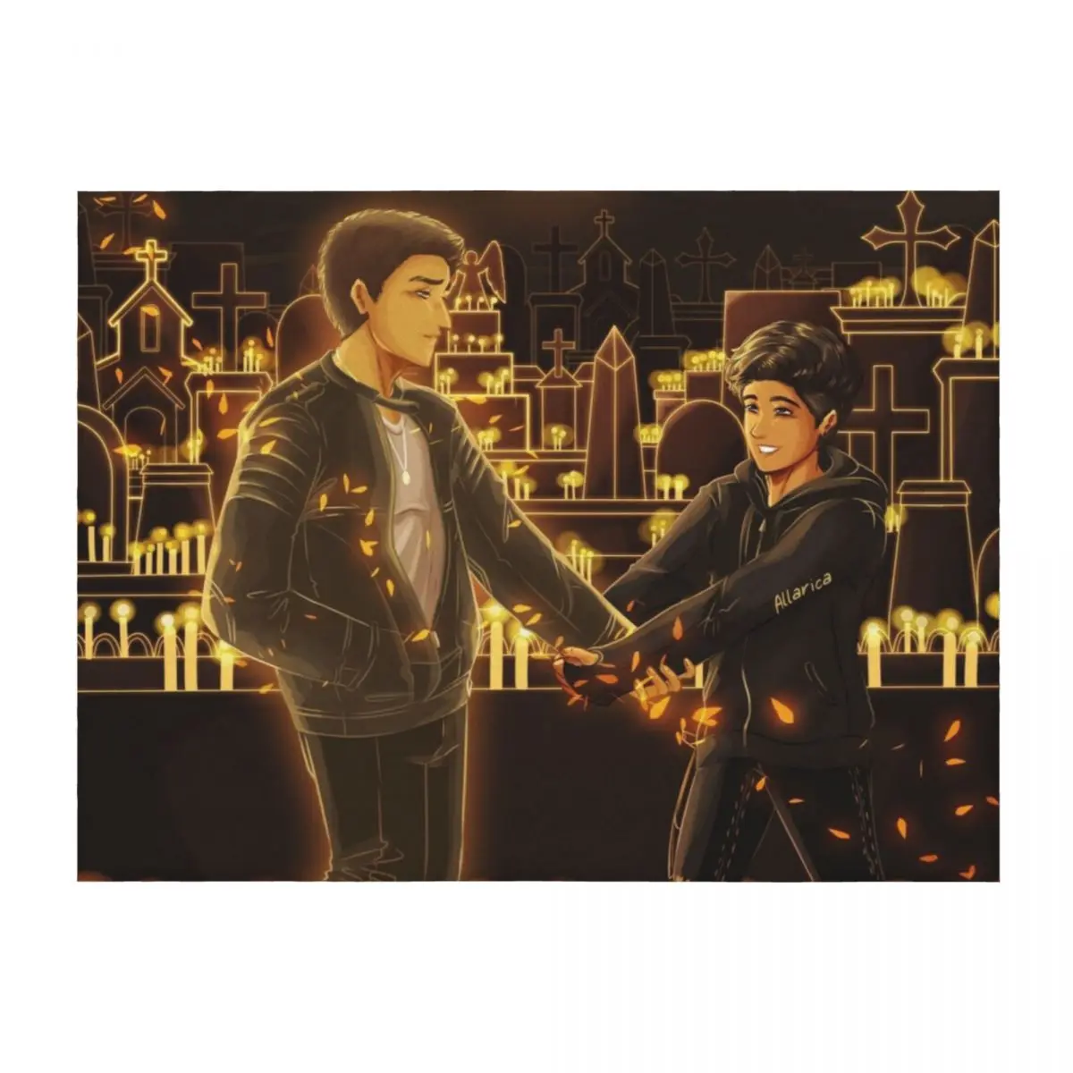 

Cemetery Boys Throw Blanket anime for sofa Picnic Thermal Blankets