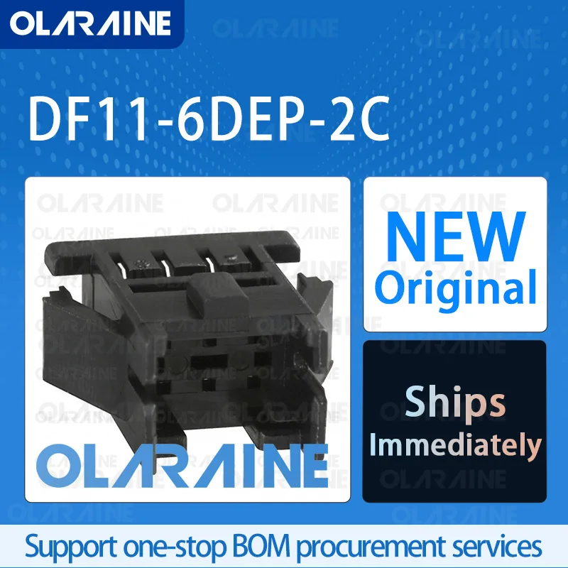 

20/50/100Pcs DF11-6DEP-2C 100% brand new and original IC chip Connectors Headers and Wire Housings 6 Position 2A