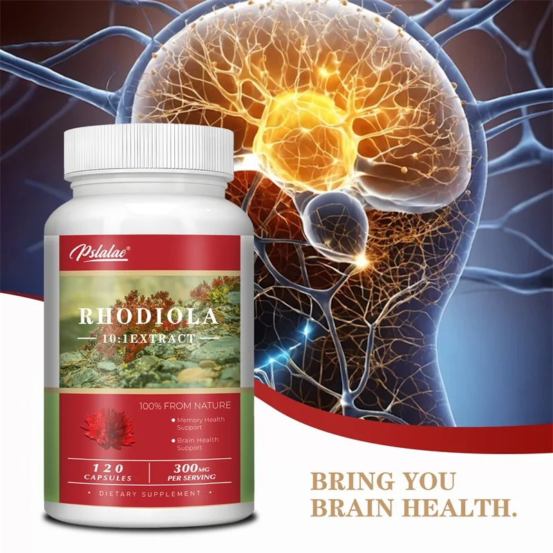 

Rhodiola Capsules - Improve Mood, Concentration and Relaxation, Relieve Anxiety & Promote Brain Nerve Health