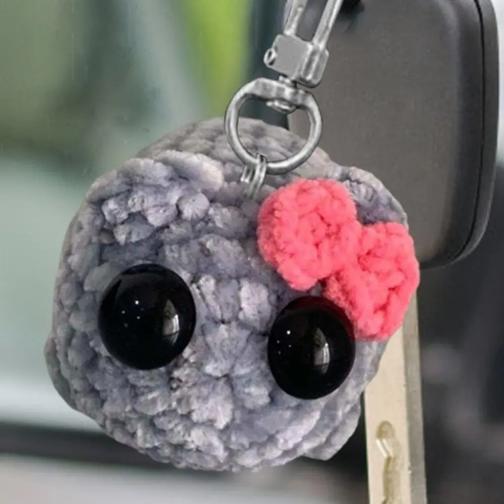 Creatieve Chenille Sad Hamster Hanger Gevulde Pop Hangende Ornament Tas Hanger met Geluid Muziek Auto Sleutelhanger Tas Accessoires