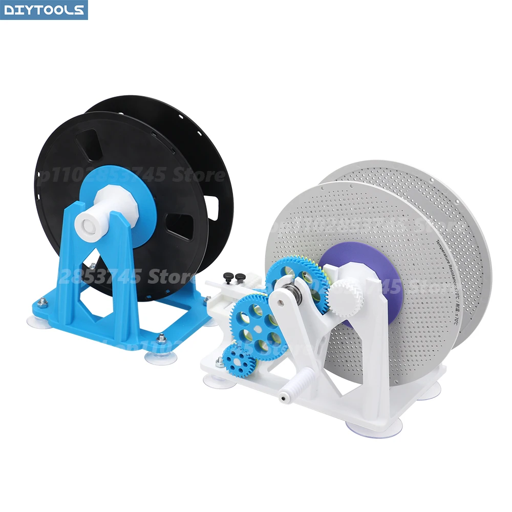 Hand-Crank Roll Organization 3D Material Manual Wire Winder Coiler Printing Consumables Reel Filament Spool Hand Crank PETG DIY