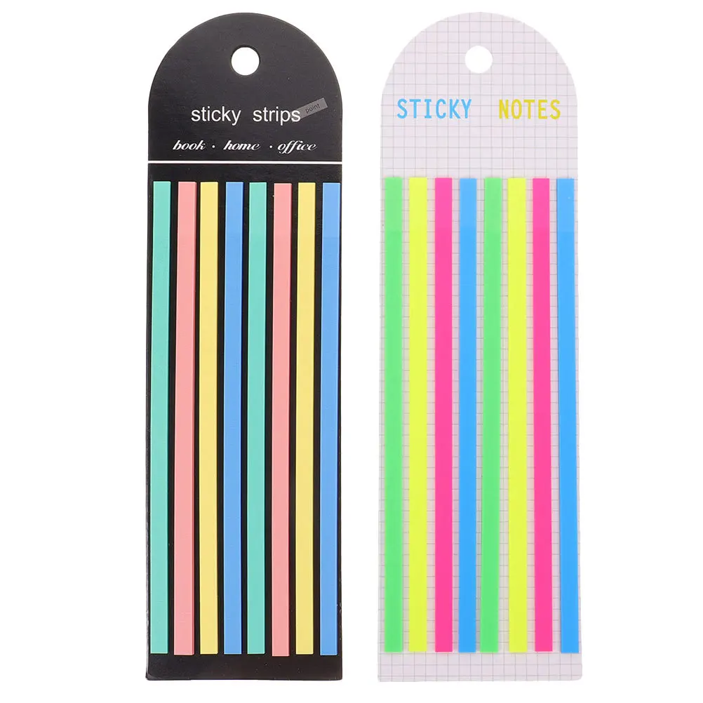 

Colored Sticky Tabs Reading Strips Book Highlighter Tape Practical Transparent Note Markers Highlighter Strips