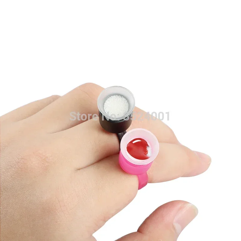 20pcs Tattoo Ring Cup 50pcs Tattoo Ring Sponge Disposable Ink Cups Container Cap For Permanent Makeup Tattoo Supplies 16mm