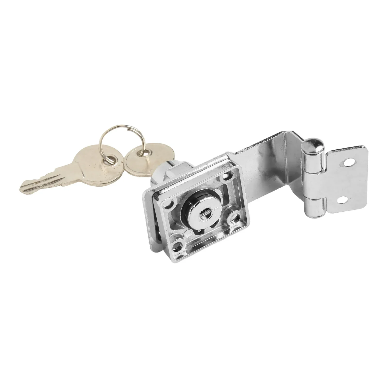 For Cabinets Wardrobe Security Refrigerator Lock Home Security Furniture Lock Silver Integrated Knob Mechanism