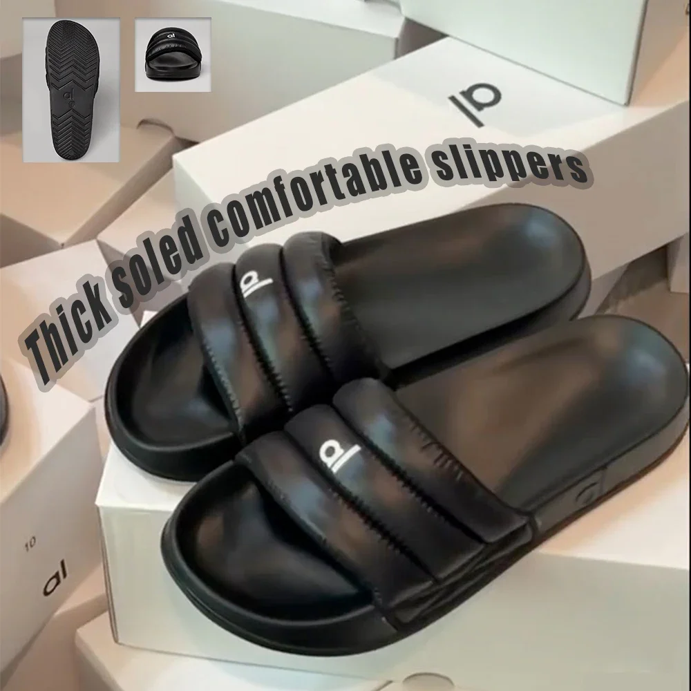 Women Sports soft Platform Slippers Outdoor Indoor Non-slip Slide Woman Yoga Summer Quick Drying fashion Beach Sandals Flip Flo