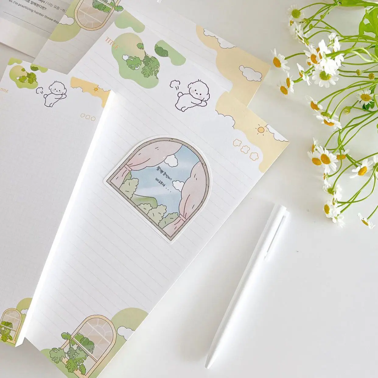 B5 Student Notebook Cartoon Single-sided Notebook Note Paper Study Student Stationery Supplies Office Supplies