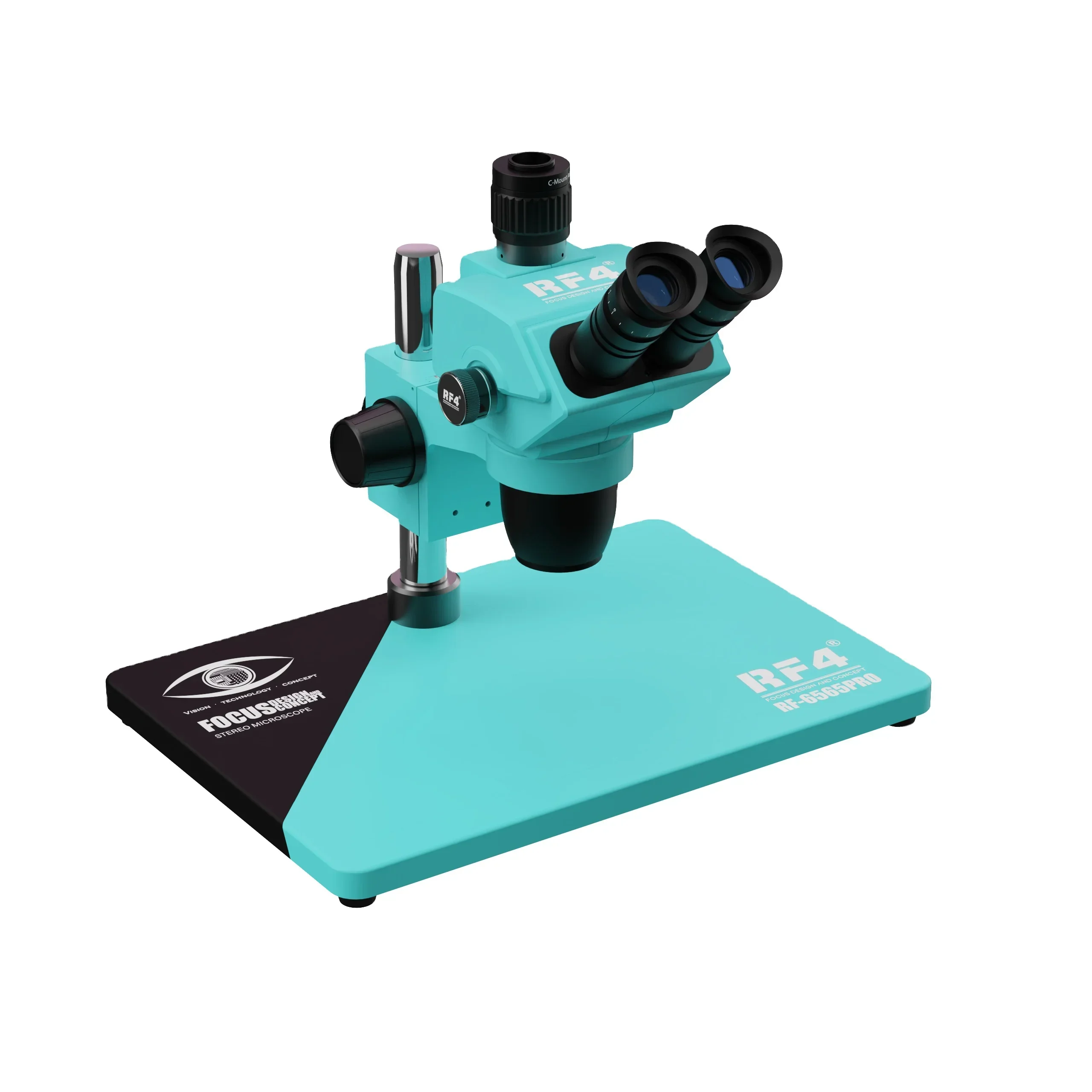 

RF4 RF-6565PRO HD Trinocular Stereo Microscope 6.5-65X 9-speed Zoom Key Eyepiece Adjustable For Phone PCB Repair Tools
