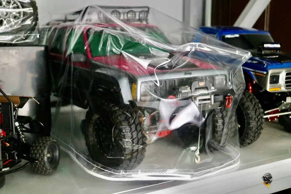 Wyczyść kurz pokrywa dla 1/10 1/8 zdalnie sterowany samochód gąsienicowy Trax Trx-4 Bronco Defender Axial Scx10 D90 D110 Yikong Rc4wd