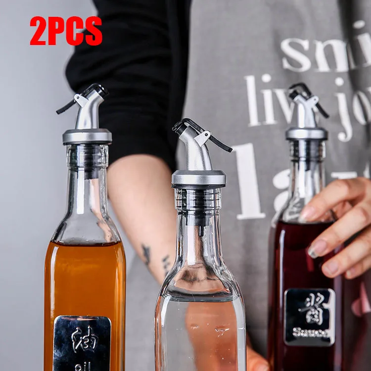 Olive Oil Sprayer Drip Wine Pourers Liquor Dispenser Leak-proof Nozzle ABS Lock Sauce Boat Bottle Stopper Kitchen Bar BBQ Tool