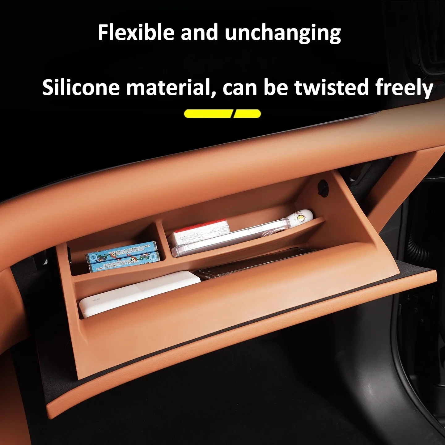 

Для AITO 8 M8 SERES 7 2025 автомобильный второй пилот перчаточный ящик внутренний чехол для хранения силиконовый защитный коврик-органайзер аксессуары для салона автомобиля