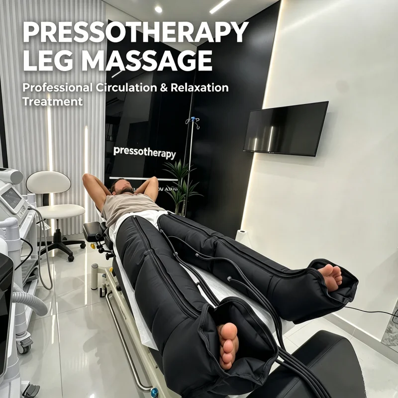 Air Compression Leg Massager Boots | Lymphatic Drainage for Circulation, Edema & Pain Relief, Home Recovery Therapy