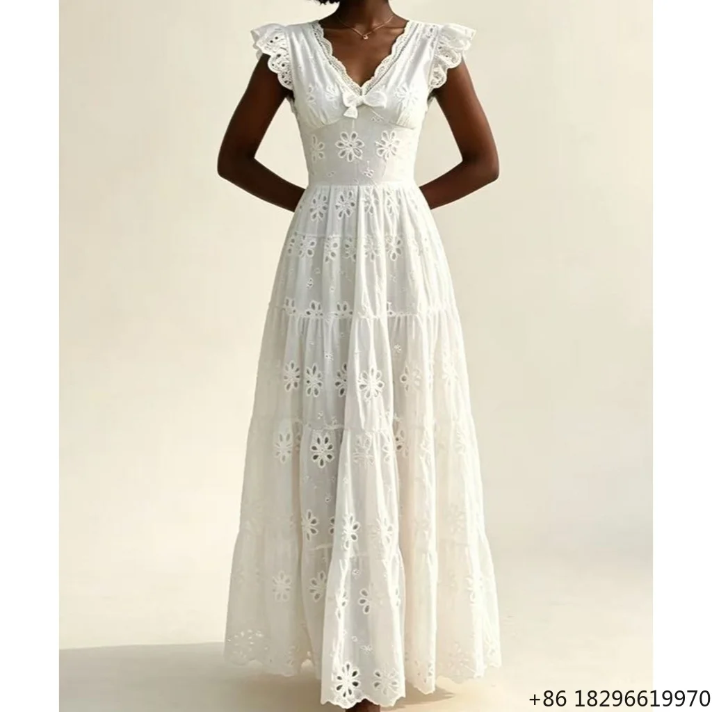 robe-de-vacances-elegante-a-manches-courtes-coupe-trapeze-taille-naturelle-boutonnee-style-francais