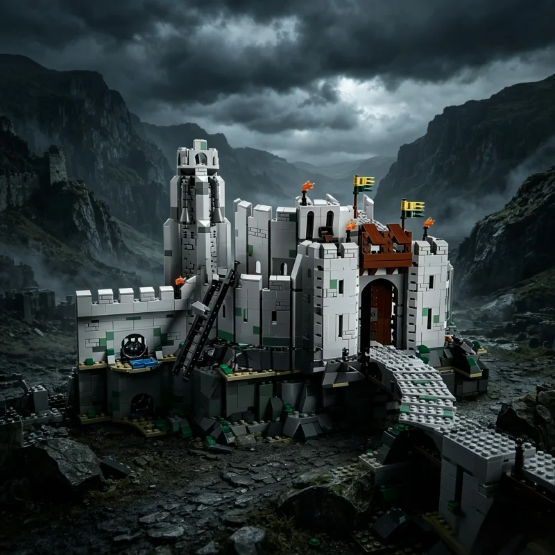 

New MOC Castle House Building Model Home Decoration Building Blocks Boys' Holiday Gift
