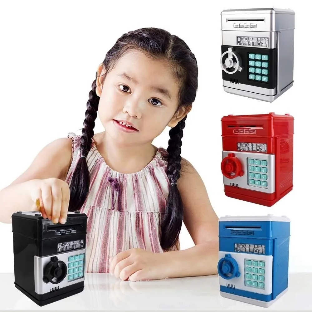 Elektronisch slot Elektronische geldkluis voor kinderen Digitaal toetsenbord LED-display Kinderen spaarpot Wachtwoordbescherming