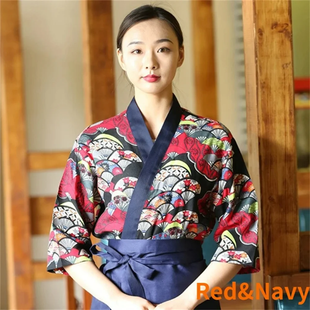 Uniforme de Sushi japonés para Chef, Kimono para restaurante, camarero, camarera, estilo japonés, top de chef, nuevo estilo