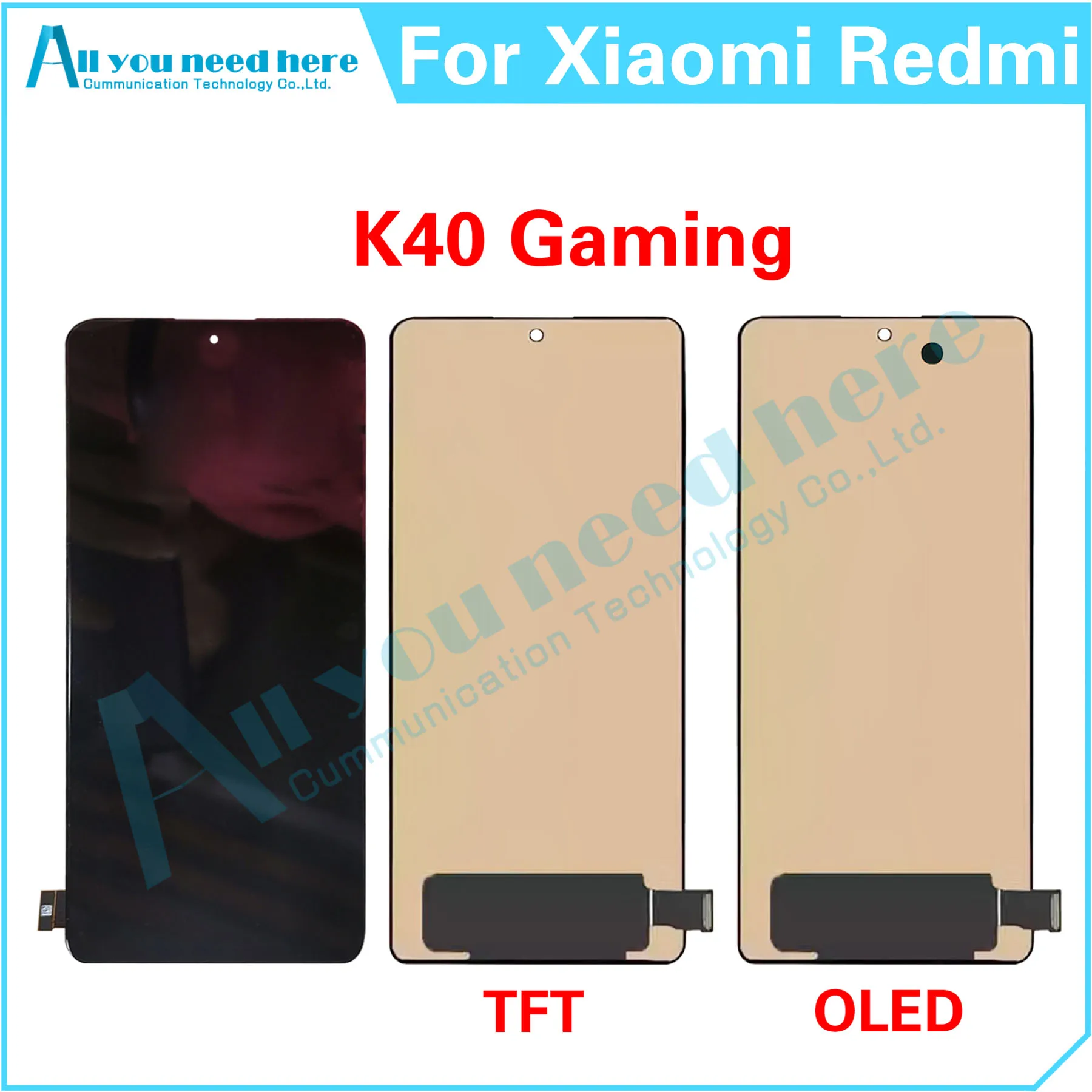 

For Xiaomi Redmi K40 Gaming LCD Display Touch Screen Digitizer Assembly For K40Gaming Repair Parts Replacement