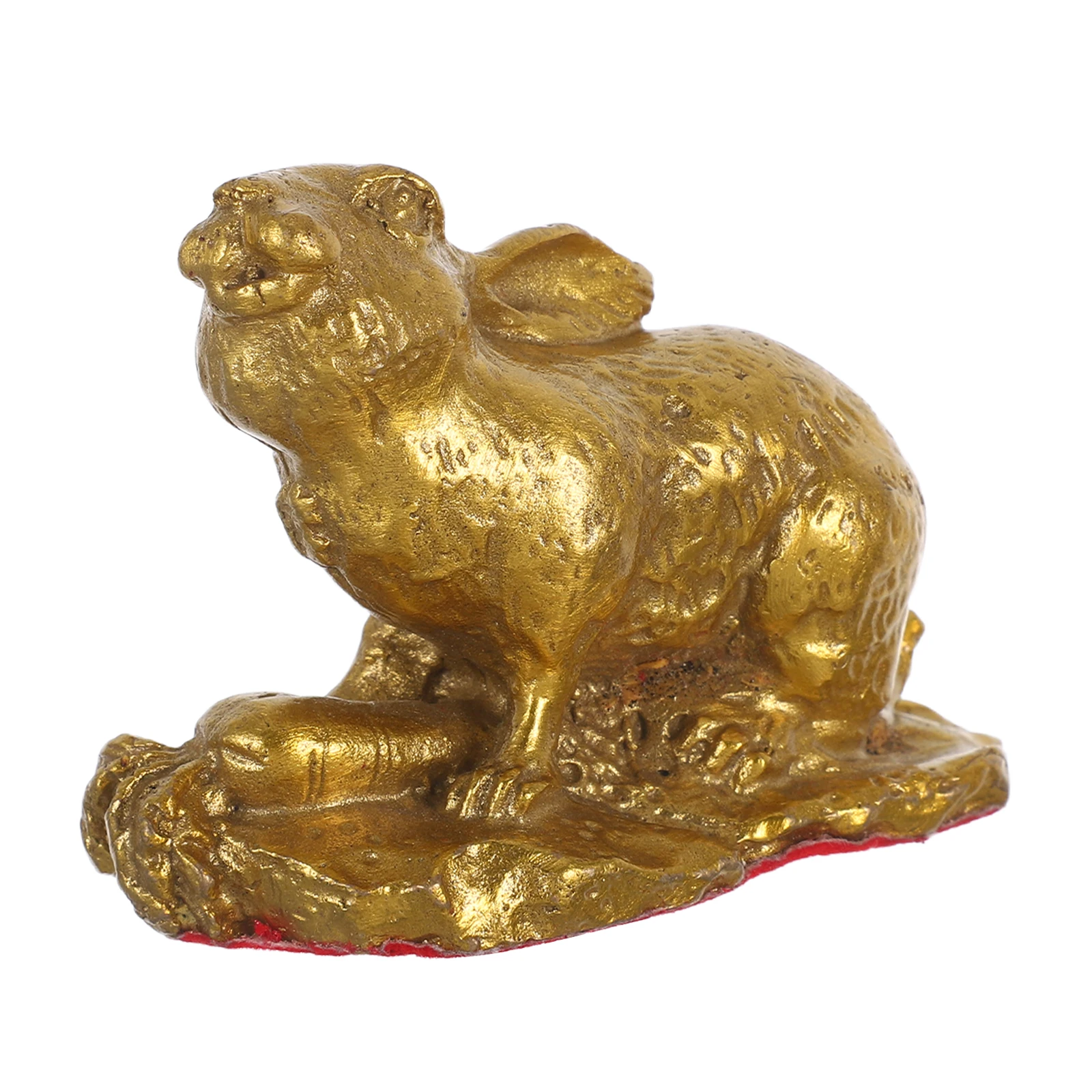 

Brass Rabbit Statue Sculpture Animal Ornaments Cute Bunny Figures