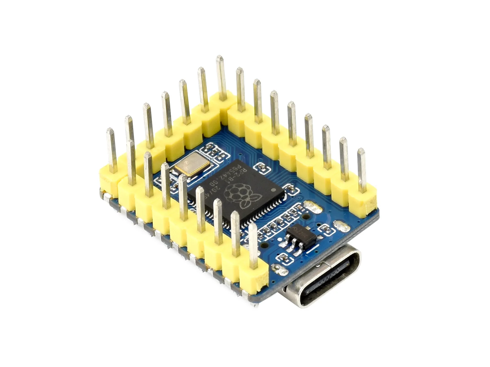 RP2040-Zero Mini Development Board, Raspberry Pi RP2040 Dual-Core ARM Cortex-M0+, 2MB Flash, 29x GPIO, USB, Stamp Hole Design