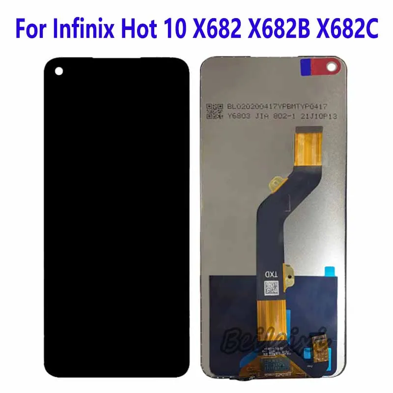 

For Infinix Hot 10 X682 X682B X682C LCD Display Touch Screen Digitizer Assembly Replacement Accessory