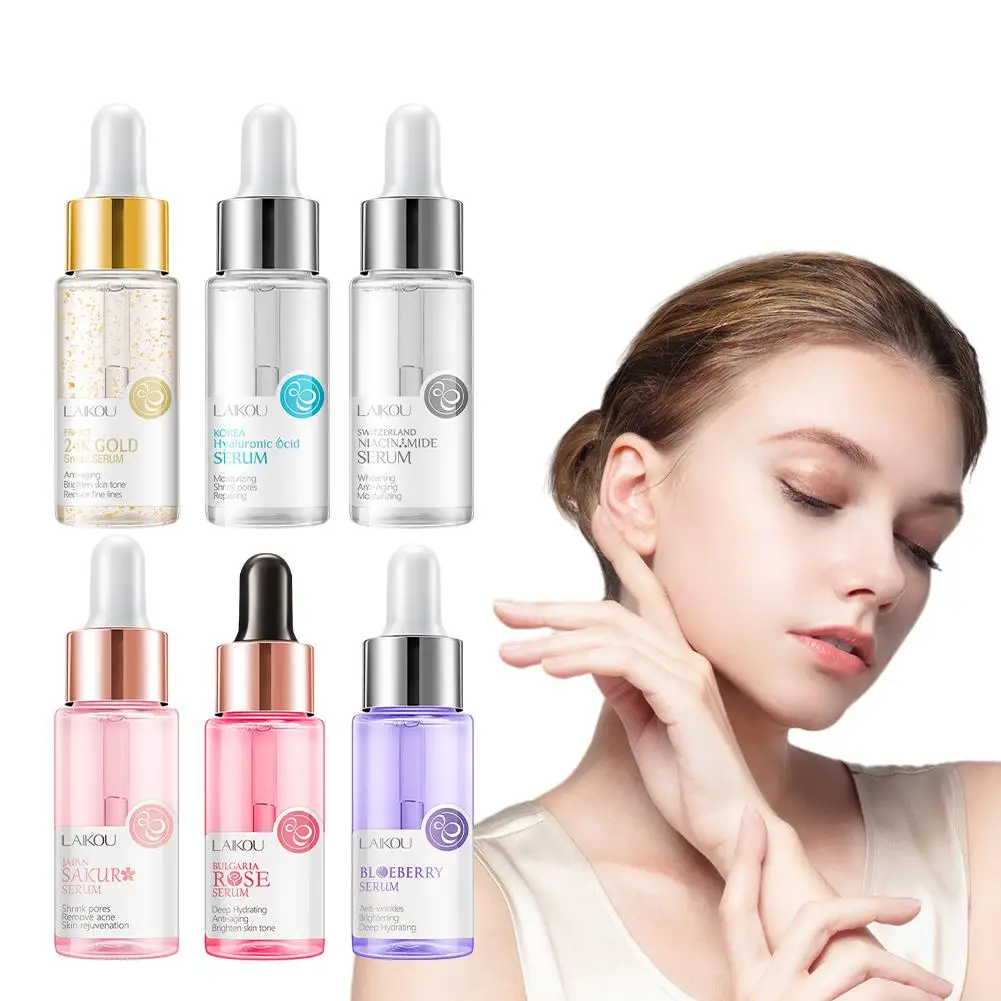 

LAIKOU Anti-Aging Serum Hyaluronic Acid Essence Pure Whitening Anti 24K Vitamin Serum Face Skin Wrinkle Care C Gold G5P7